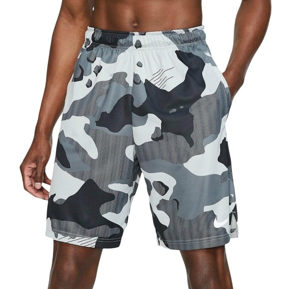 Nike Other - Nike Men's Camouflage Print Athletic‎ Shorts Gray Black White Size Medium
